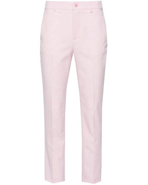Pantalones tapered texturizados Liu Jo de color Pink