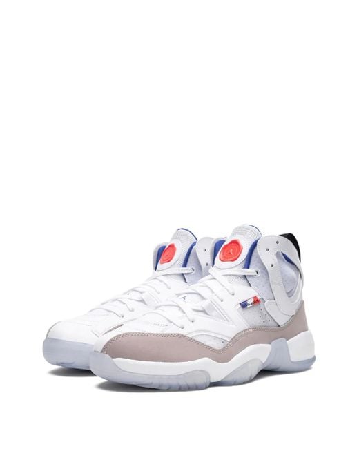 Nike White X Psg Jumpman Two Trey Sneakers
