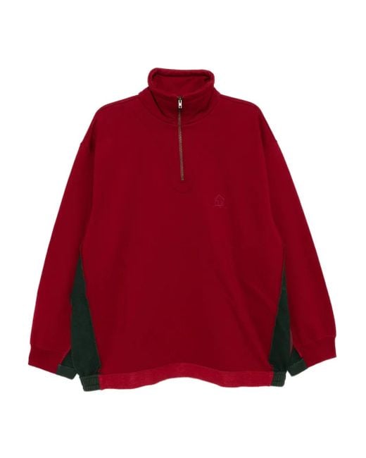 Sudadera con logo y cremallera Vetements de hombre de color Red