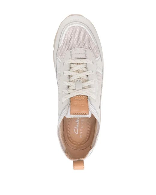 Clarks White Nature X Cove Sneakers