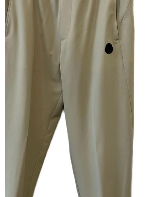 Moncler Green Elasticated-Cuff Track Pants for men