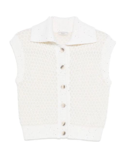 Peserico デコラティブボタン トップ White