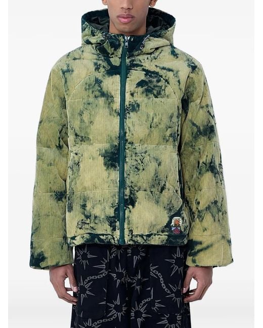 Brain Dead Green Corduroy Hooded Jacket for men
