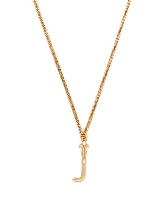 Emanuele Bicocchi Metallic Alphabet Pendant J Sterling Necklace