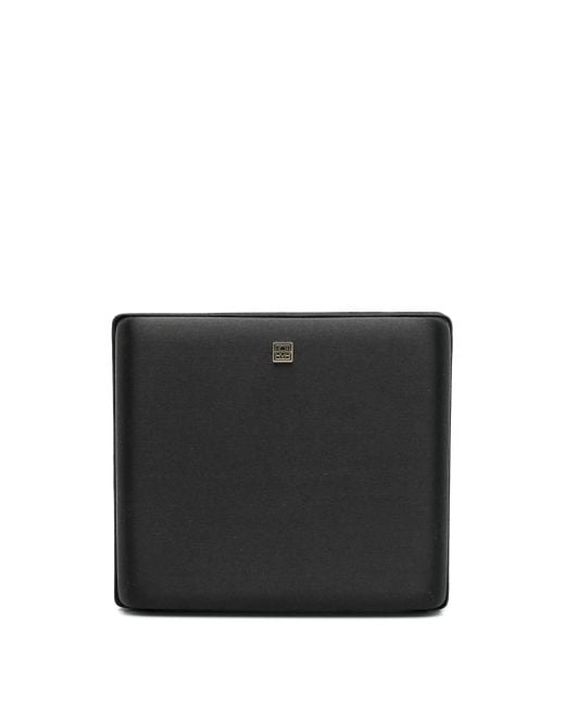 Totême  Black Satin Box Clutch