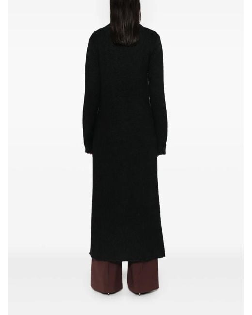 Jil Sander Black Knitted Maxi Dress