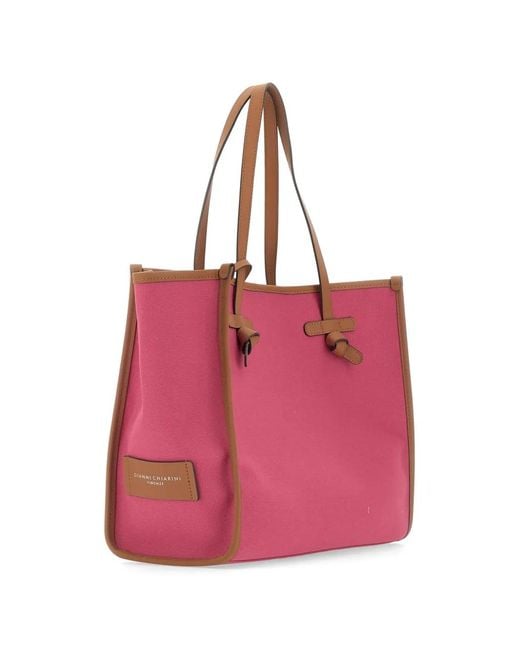 Gianni Chiarini Pink Medium Marcella Tote Bag