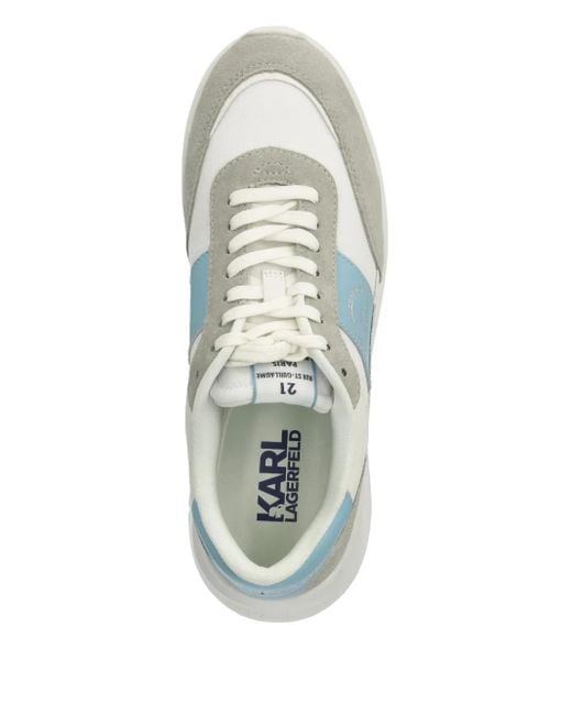 Karl Lagerfeld Blue Serger Trainers for men