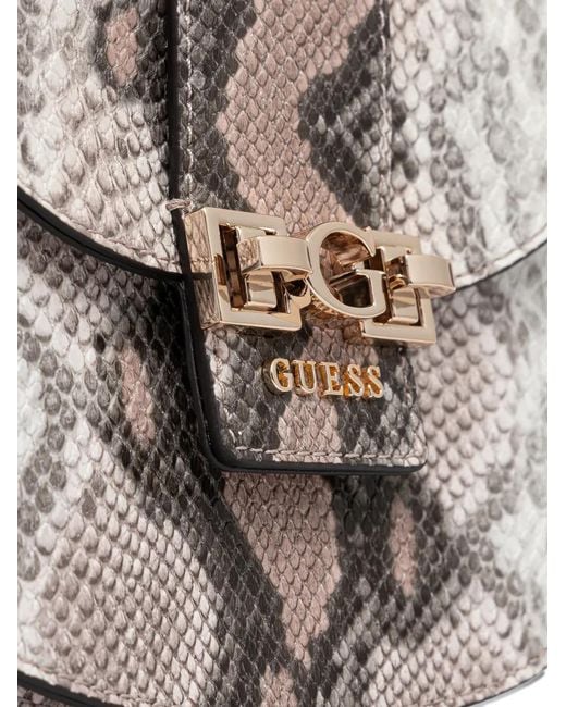 Guess Gray Chain-Strap Cross Body Bag