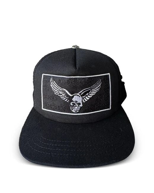 Chrome Hearts Black Foti X Yungblud X Aerosmith Trucker Hat for men