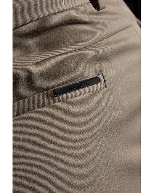 The Attico Gray Virgin-Wool Palazzo Pants