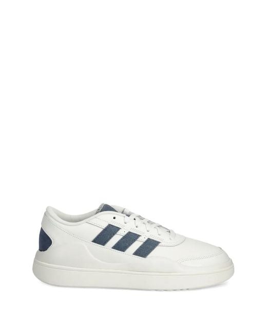 Adidas White Osade Leather Sneakers for men