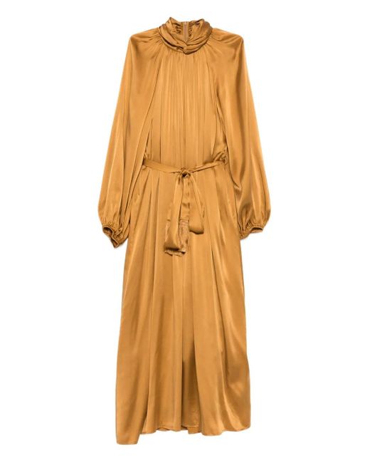 Zimmermann Orange Hypnotic Twist Sheath Midi Dress