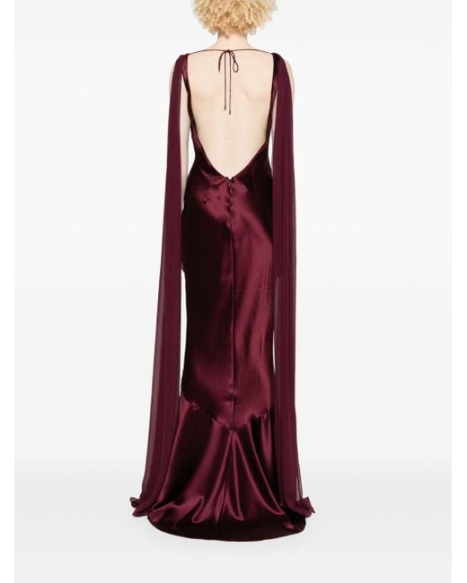 retroféte Purple Julia Gown