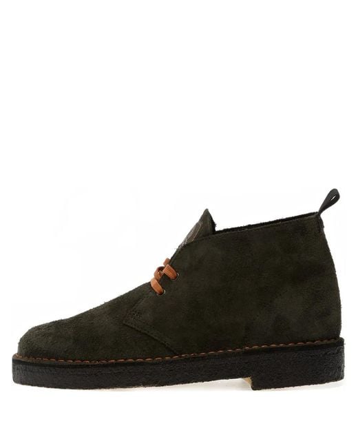 Clarks Black Loden Suede Boots for men