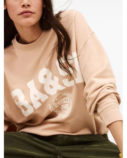 Ba&sh Natural Benjamin Graphic-Print Sweatshirt