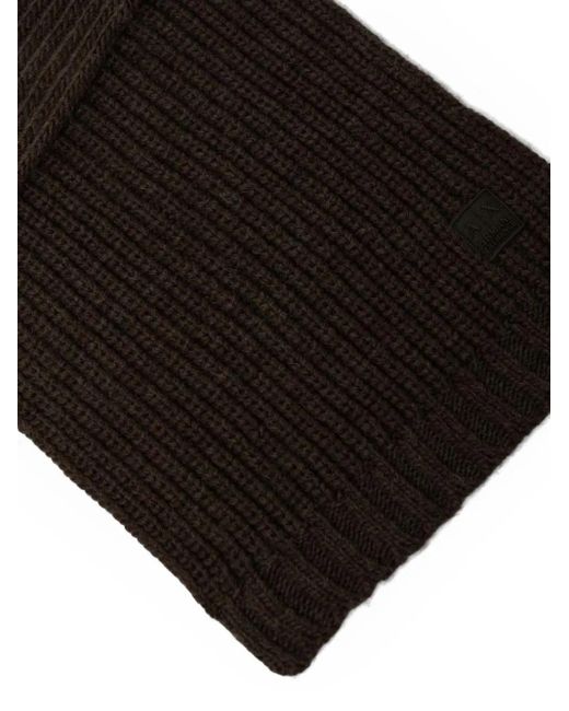 ARMANI EXCHANGE Brown Ribbed Scarf for men