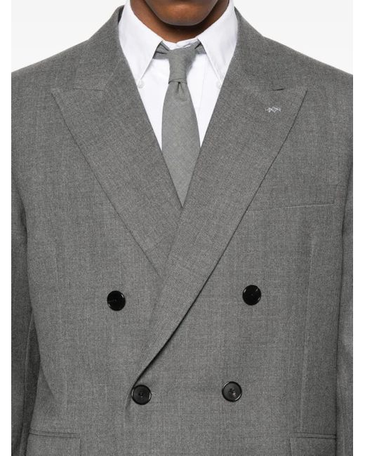 Blazer Con Solapas De Pico Givenchy de hombre de color Gray