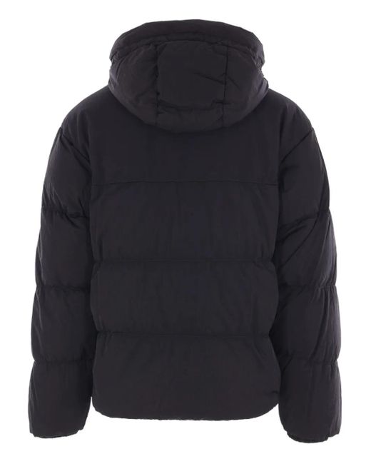 C P Company Blue Puffy Coat With High Collar for men