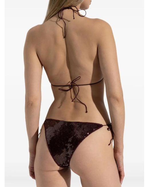 Oseree Paillettes Bikini in het Red