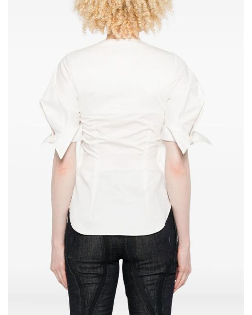 Blusa Con Scollo Quadrato di MARINE SERRE in White