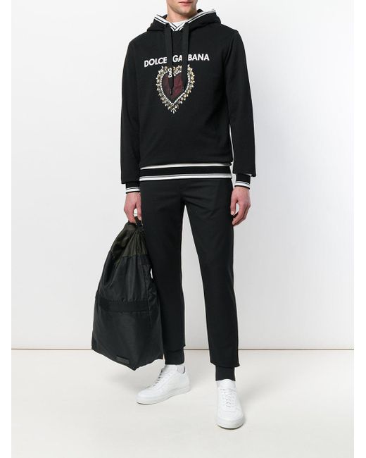 Dolce & Gabbana, Sweaters, Dolce Gabbana Black Sacred Heart Crewneck  Pullover Mens Sweater