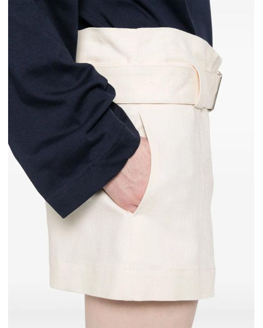 MSGM Shorts Met Ceintuur in het Natural