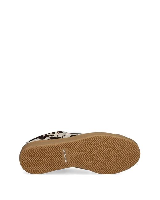 AllSaints White Baskets À Imprimé Peau De Vache