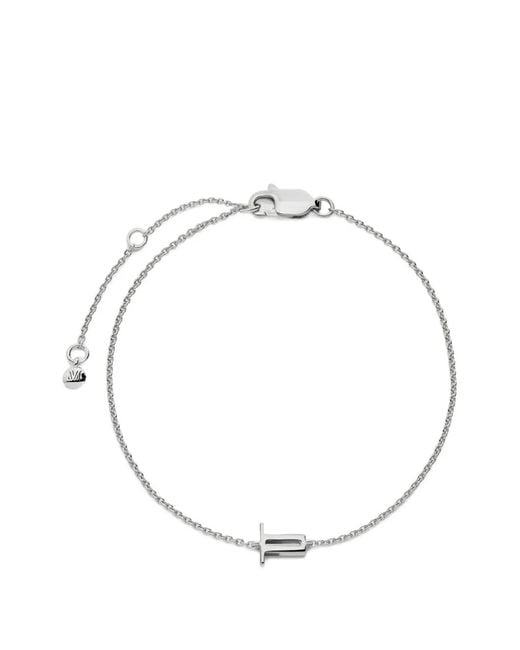 Monica Vinader Metallic Initial T Chain Bracelet