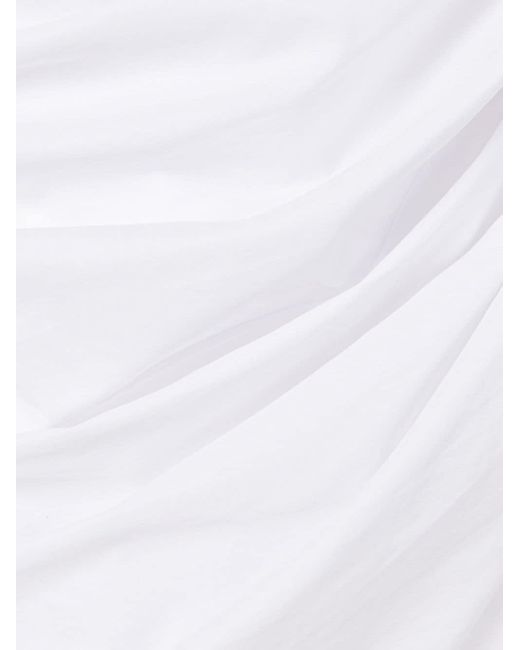 AZ FACTORY Calla Lily Gedrapeerde Mini-jurk in het White