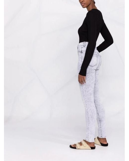Philipp Plein Gray Super High Waist Jeggings