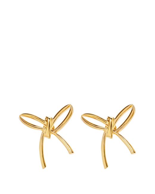 Marni Metallic Bow-Embellished Earrings