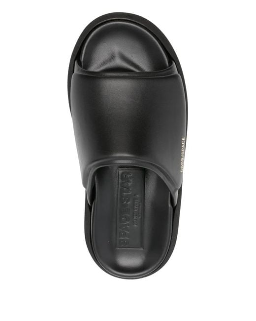 Golden Goose Deluxe Brand Black Space-Star Slides