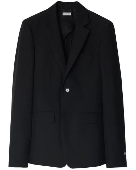 Burberry Black Single-Breasted Blazer for men