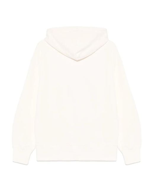 MSGM White Relaxed Sweatshirt for men
