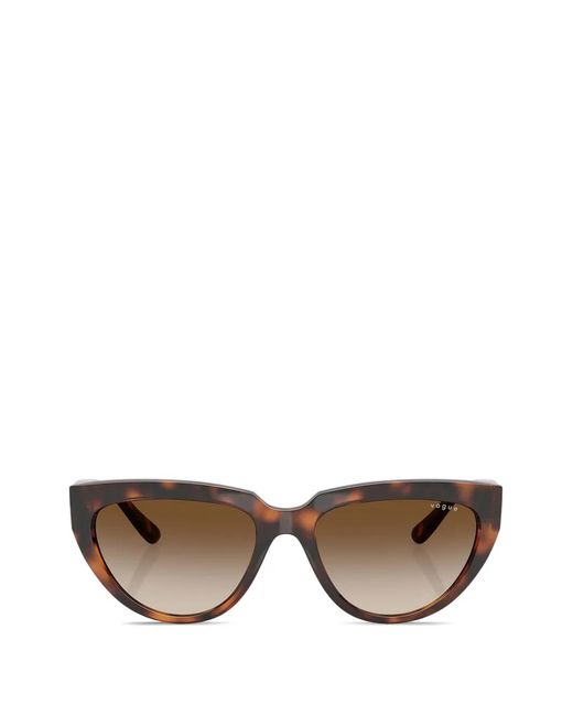 Vogue Eyewear Brown Tortoiseshell-Effect Cat-Eye Sunglasses