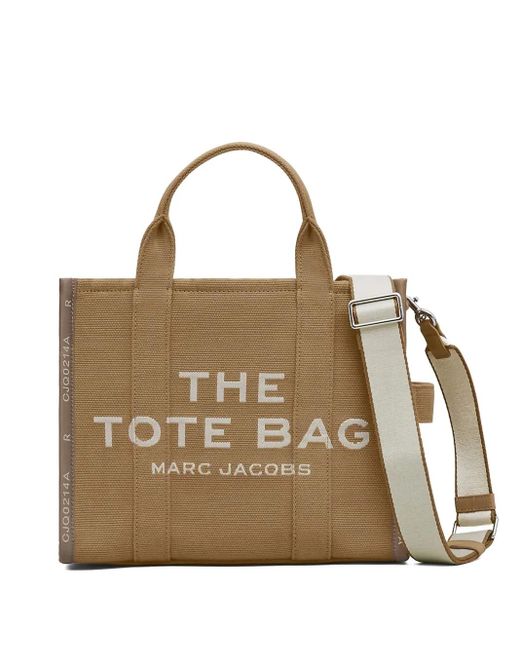 Marc Jacobs Metallic The Jacquard Logo-Detail Cotton Tote Bag
