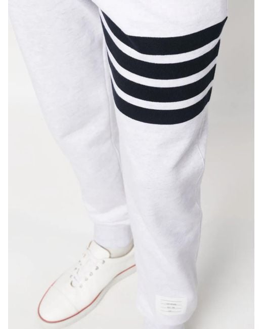Thom Browne Jogginghose Mit Streifen in White für Herren