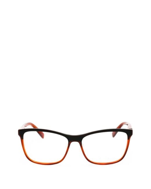 ESCADA Brown Rectangular-Frame Glasses