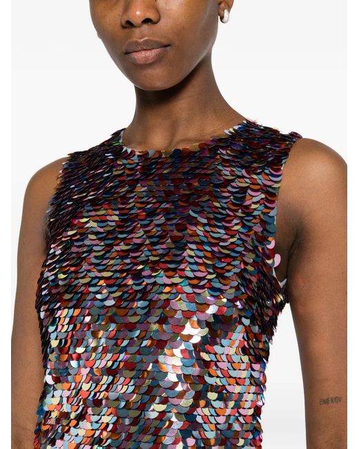 J.W. Anderson Purple Sequin Mini Dress