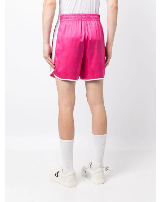 BLUE SKY INN Pink Waiter Elasticated-Waistband Shorts for men