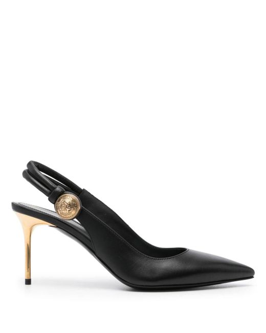 Zapatos Alma con tacón de 75 mm Balmain de color Black