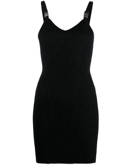 Givenchy Black Fitted Sleeveless Mini Dress