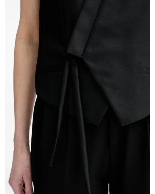 KENZO Black Veste Sans Manches À Design Portefeuille