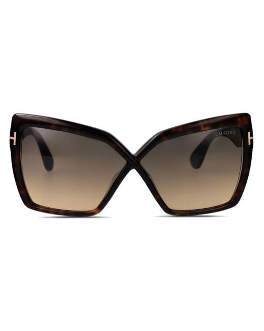 Tom Ford Brown Cat-Eye Frame Sunglasses