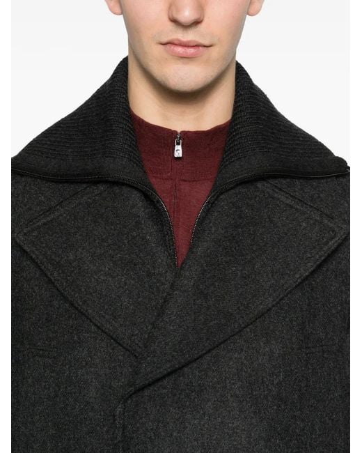 Corneliani メンズ ブラック ダブルコート 【公式通販】