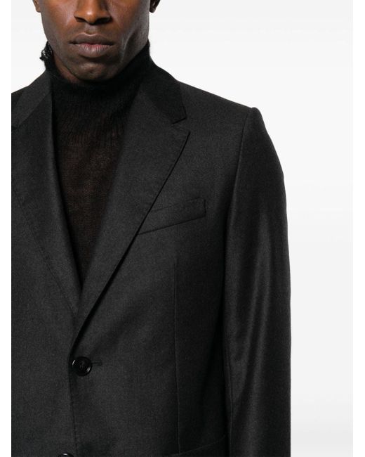 Blazer con diseño abierto AMI de hombre de color Black