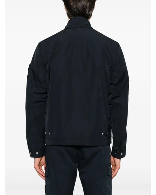 Stone Island Jack Met Compass-Logopatch in het Blue voor heren