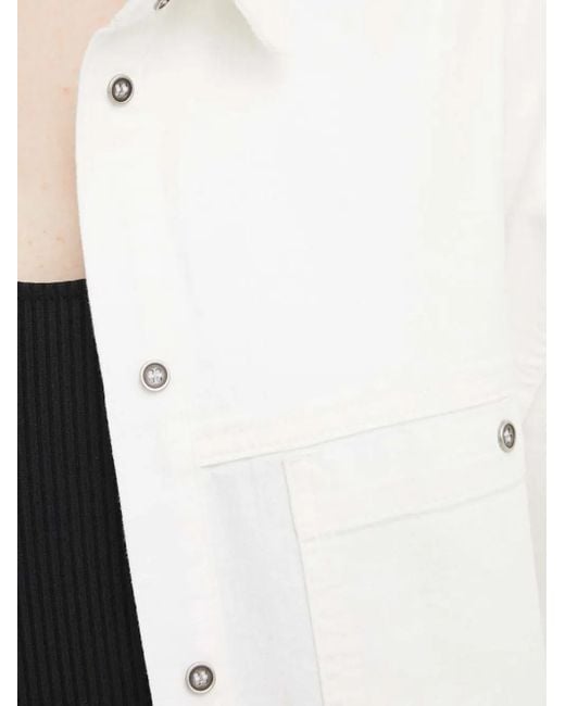 IRO White Buttoned Pollo Colar Shirt