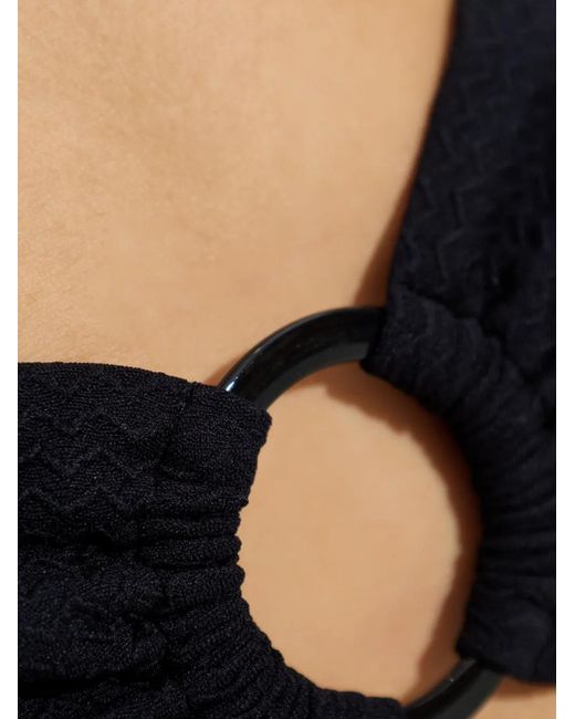 Melissa Odabash Black Maillot De Bain Alicante À Détail D'Anneau